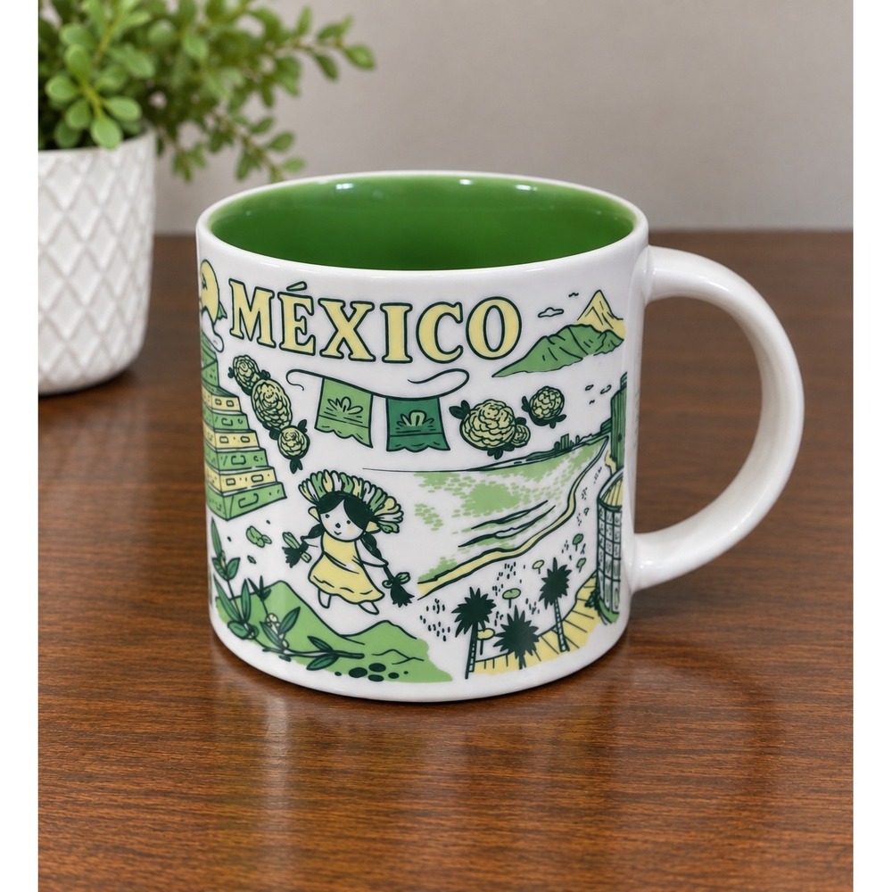 Starbucks Been There Series Mexico Mug Across the Globe Collection 14oz Green
